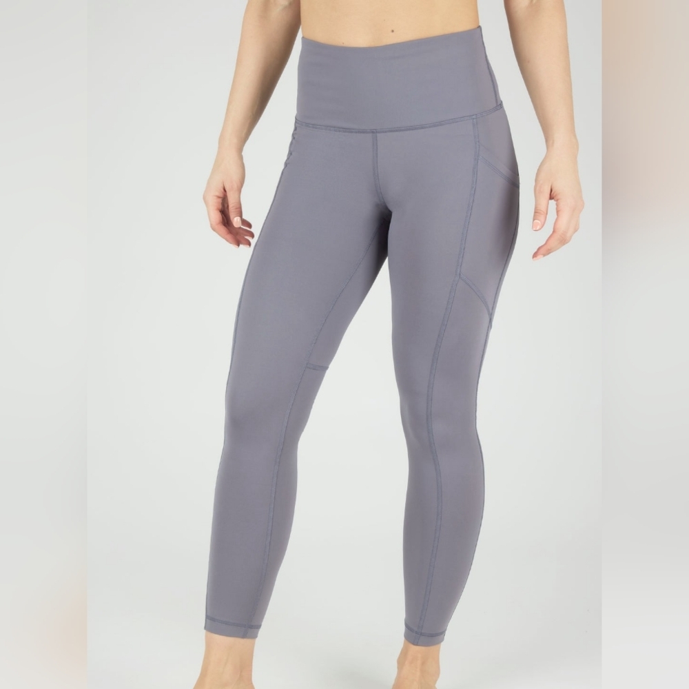 NWT 90 Degree by Reflex Grey Squat Proof High Waist Legging Size XS - Picture 2 of 13